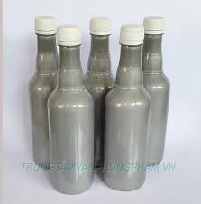 Mực đóng dấu dầu màu bạc đóng lên nhựa, gỗ, nilon… chai 1/2 Lít