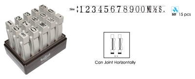 Dấu ghép số Toyoda No.LL Multi Joint Number 25mm Rubber Stamp