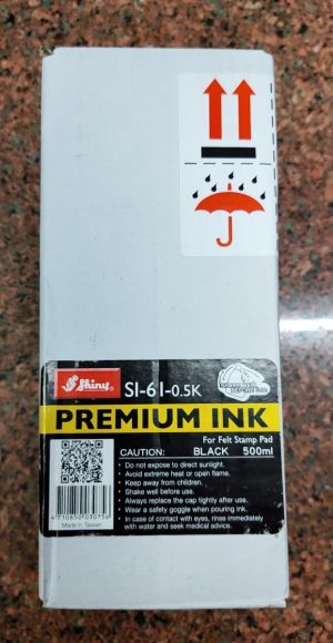 Mực Shiny SI-60 / SI-61 / SI-62 / SI-63 đóng lên vải, kiếng, kim loại, nhựa, thủy tinh Stamp Pad Premium Ink-0,5kg